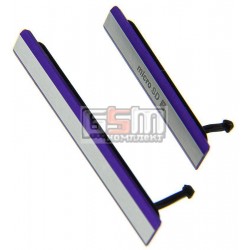 Боковая заглушка для Sony D6502 Xperia Z2, D6503 Xperia Z2, полный комплект, фиолетовая