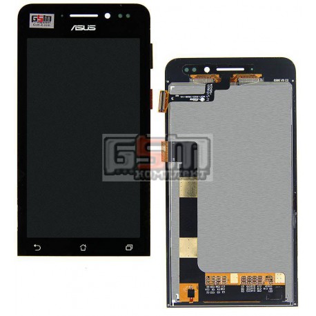Дисплей для Asus ZenFone 4 (A450CG), черный, с сенсорным экраном (дисплейный модуль)