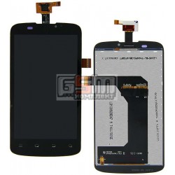 Дисплей для ZTE V889 Blade 3, черный, с сенсорным экраном (дисплейный модуль)