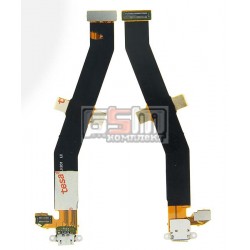 Шлейф для Lenovo K910 Vibe Z, коннектора зарядки, с компонентами