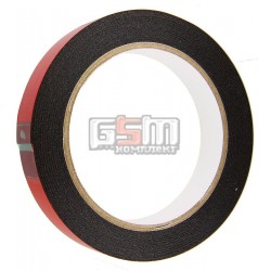 Двухсторонний скотч на вспененной основе, ширина 18мм, толщина 0,8мм, длина 5м, красный лайнер
