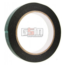 Двухсторонний скотч на вспененной основе, ширина 18мм, толщина 1мм, длина 5м, зеленый лайнер