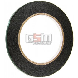 Двухсторонний скотч на вспененной основе, ширина 6мм, толщина 1мм, длина 5м, зеленый лайнер