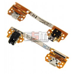 Шлейф для планшету Asus Nexus 7 google, конектора навушників, конектора зарядки, з компонентами