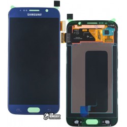 Дисплей для Samsung G920F Galaxy S6, синий, с сенсорным экраном (дисплейный модуль) Дисплей для Samsung G920F Galaxy S6, синий, с сенсорным экраном (дисплейный модуль)
