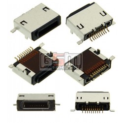 Коннектор зарядки для China-iPhone 5, черный, 10 pin Коннектор зарядки для China-iPhone 5, черный, 10 pin