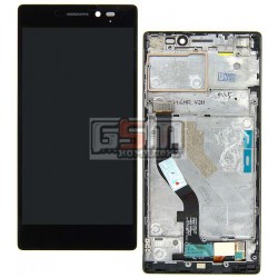 Дисплей для Lenovo Vibe X2, черный, с сенсорным экраном (дисплейный модуль), с рамкой