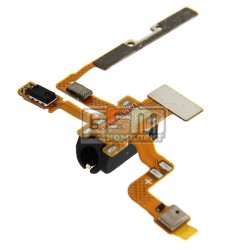 Шлейф для LG E610 Optimus L5, бокових клавіш, конектора навушників, з датчиком приближення, з компонентами