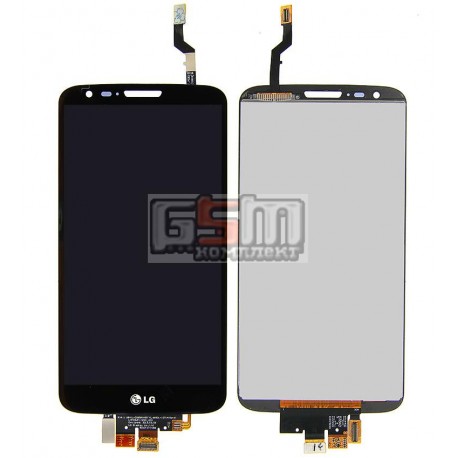 Дисплей для LG G2 D802, G2 D805, черный, original (PRC), с сенсорным экраном (дисплейный модуль), 20 pin