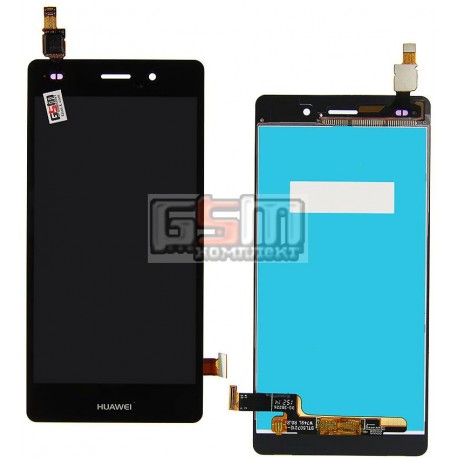 Дисплей для Huawei P8 Lite (ALE L21), черный, с сенсорным экраном (дисплейный модуль)