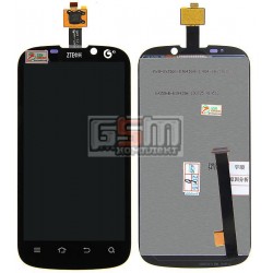 Дисплей для ZTE Grand X, Grand X IN, Mimosa X, V970, черный, с сенсорным экраном (дисплейный модуль), #FRM-S93506-DT043QH-1/S935