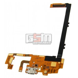 Шлейф для LG D820 Nexus 5 Google, D821 Nexus 5 Google, конектора зарядки, з компонентами