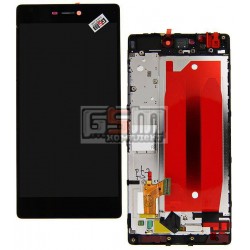 Дисплей для Huawei P8 (GRA L09), черный, с сенсорным экраном (дисплейный модуль), с передней панелью Дисплей для Huawei P8 (GRA L09), черный, с сенсорным экраном (дисплейный модуль), с передней панелью