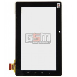 Тачскрин (сенсорный экран, сенсор) для китайского планшета 7, 30 pin, с маркировкой 300-N3690P-A00-V1.0, DLW-CTP-003, для Targa uTab 7.6 , MID PD10 (китай), GOCLEVER TAB T76GPS TV черный