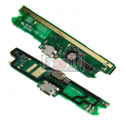 Шлейф для Lenovo A830, мікрофону, конектора зарядки, з компонентами, плата зарядки