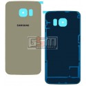 Задняя панель корпуса для Samsung G925F Galaxy S6 EDGE, золотистая, China quality