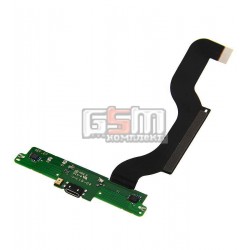 Шлейф для Nokia 1520 Lumia, конектора зарядки, з компонентами, з мікрофоном