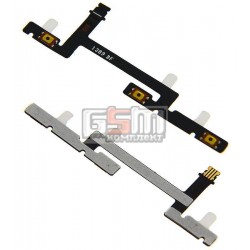 Шлейф для Huawei Ascend Mate MT1-U06, кнопок звука, кнопки включения, с компонентами
