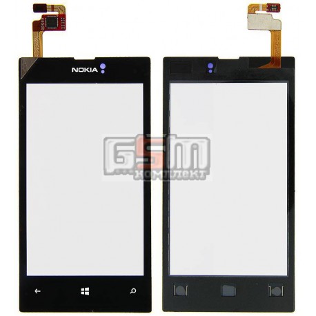 Тачскрин для Nokia 520 Lumia, 525 Lumia, черный, copy