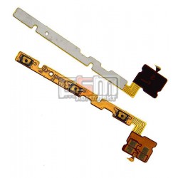 Шлейф для Huawei Ascend G730-U10, кнопок звука, кнопки включения, с компонентами