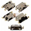Конектор зарядки для Fly IQ4502 Quad Era Energy 1, IQ4511, Lenovo K6 (K33a48), K6 Note (K53a48), 5 pin, оригінал, micro-USB тип-B, G4315010071LA