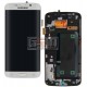 Дисплей для Samsung G925F Galaxy S6 EDGE, белый, original, с сенсорным экраном (дисплейный модуль), с передней панелью, #GH97-17