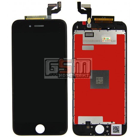 Дисплей для iPhone 6S, черный, original (PRC), с сенсорным экраном (дисплейный модуль), с рамкой