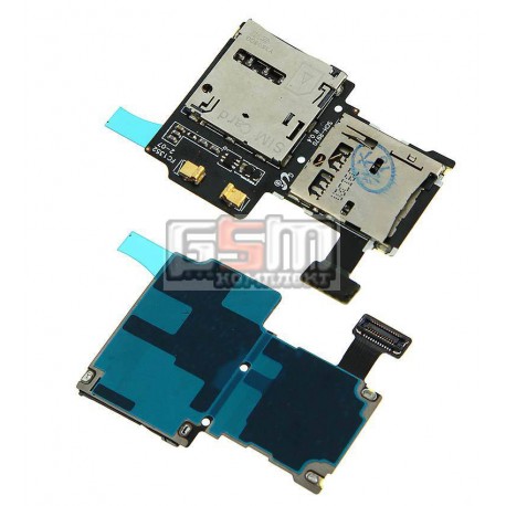 Коннектор SIM-карты для Samsung I9500 Galaxy S4, коннектор карты памяти, со шлейфом