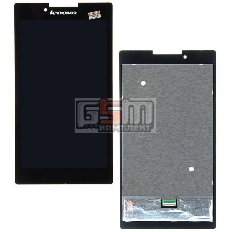 Дисплей для планшетов Lenovo Tab 2 A7-30, Tab 2 A7-30DC, Tab 2 A7-30F, Tab 2 A7-30HC, черный, с сенсорным экраном (дисплейный мо