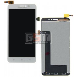 Дисплей для Lenovo S850, белый, с сенсорным экраном (дисплейный модуль)