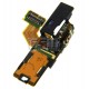 Шлейф для Sony Ericsson LT15i, LT18i, X12, кнопки включения, коннектора наушников, датчика приближения, с компонентами, с вибро