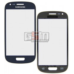 Стекло корпуса для Samsung I8190 Galaxy S3 mini, синее