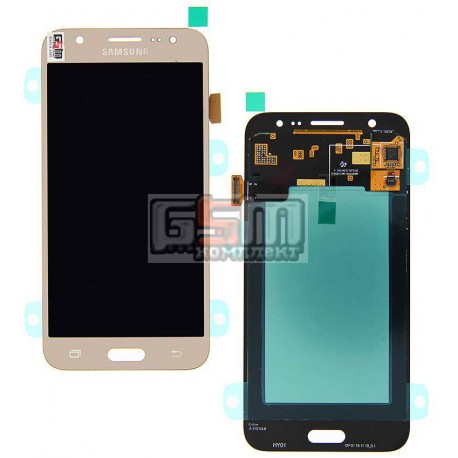Дисплей для Samsung J500F/DS Galaxy J5, J500H/DS Galaxy J5, J500M/DS Galaxy J5, золотистый, с сенсорным экраном (дисплейный моду