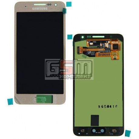 Дисплей для Samsung A300F Galaxy A3, A300FU Galaxy A3, A300H Galaxy A3, золотистый, с сенсорным экраном (дисплейный модуль)