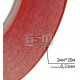 Двухсторонний скотч 2мм х 20м, толщина 0.21 мм красный, ширина 2мм