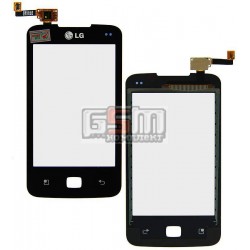 Тачскрин для LG E510 Optimus Hub, черный Тачскрин для LG E510 Optimus Hub, черный