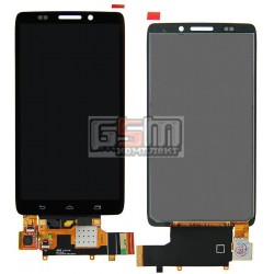 Дисплей для Motorola XT1080 Droid Ultra, чорний, з сенсорним екраном (дисплейний модуль)