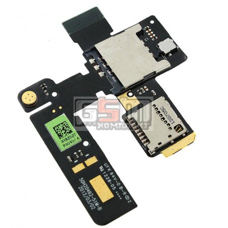 Коннектор SIM-карты для HTC G24, T320e One V , коннектор карты памяти, со шлейфом