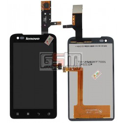Дисплей для Lenovo A660, чорний, з сенсорним екраном, #TFT8K8232FPC-A3-E