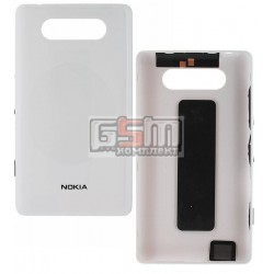 Задня панель корпусу для Nokia 820 Lumia, біла, з боковими кнопками
