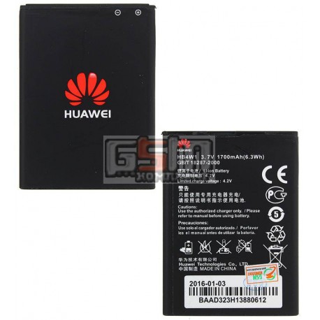 Аккумулятор HB4W1 для Huawei Ascend Y210D, U8951D Ascend G510, (Li-ion 3.7V 1700mAh)