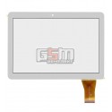 Тачскрін (сенсорний екран, сенсор) для китайського планшета 10.1, 50 pin, з маркуванням YLD-CEGA443-FPC-A0, MGLCTP-101189-101069FPC, для Lenovo-China, розмір 243 * 170 мм, білий