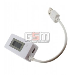 USB Тестер DC: 3V-7V I: 50mA-3500mA LCD дисплей, з вимірюванням ємності батареї 0-19999mAh USB Тестер DC: 3V-7V I: 50mA-3500mA LCD дисплей, з вимірюванням ємності батареї 0-19999mAh