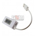 USB Тестер DC:3V-7V I:50mA-3500mA LCD дисплей, с измерением емкости батареи 0-19999mAh