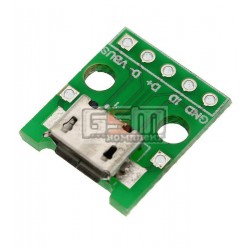 Коннектор micro usb на плате