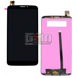 Дисплей для Alcatel One Touch 8020 Hero Bluish, черный, с сенсорным экраном (дисплейный модуль)