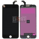 Дисплей iPhone 6 Plus, черный, с рамкой, с сенсорным экраном (дисплейный модуль), China quality, Tianma