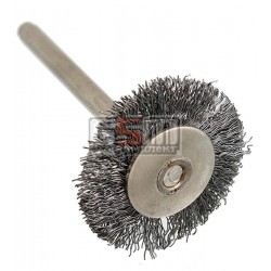 Щетка для гравера хвостовик 3.2мм (диск) стальная