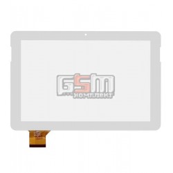 Тачскрин (сенсорный экран, сенсор) для китайского планшета 10.1, 54 pin, с маркировкой PB101JG8750, для Pixus Play Five, размер 251*163 мм, белый