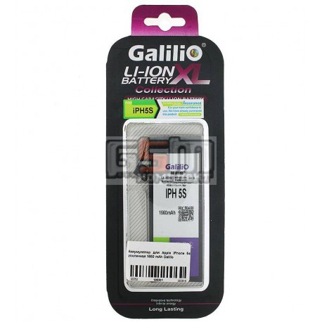 Аккумулятор для Apple iPhone 5s усиленная 1650 mAh Galilio
